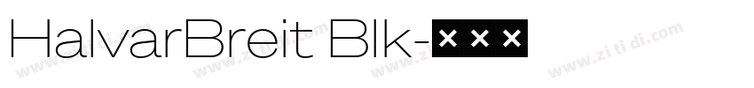 HalvarBreit Blk字体转换
